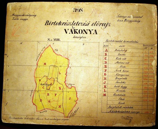 Térkép 1852-ből.
